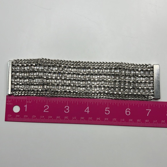 Vintage Clear Rhinestone Bling Bracelet - Picture 14 of 17